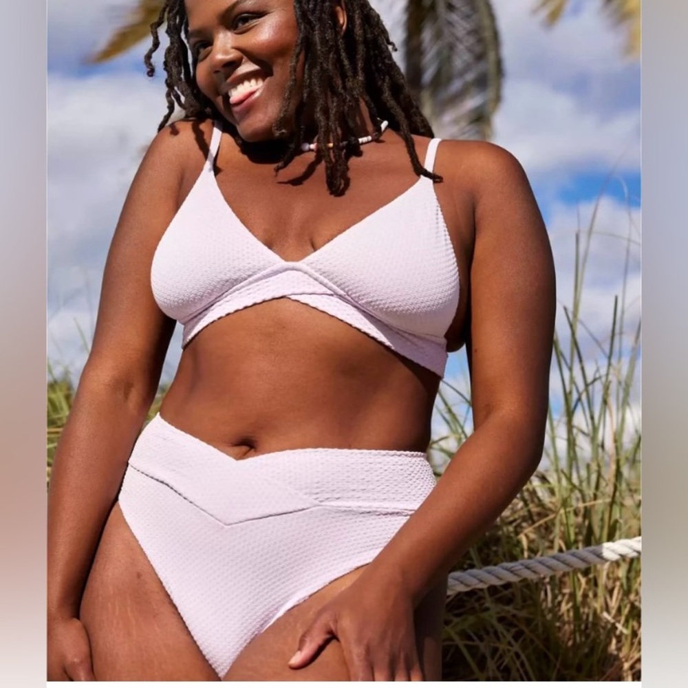 Aerie High Cut Cheeky Swim Bottom